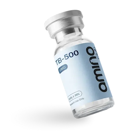 Ascentides TB-500 peptide vial - 99%+ purity, third-party lab tested with Certificate of Analysis