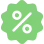 Discount percentage icon